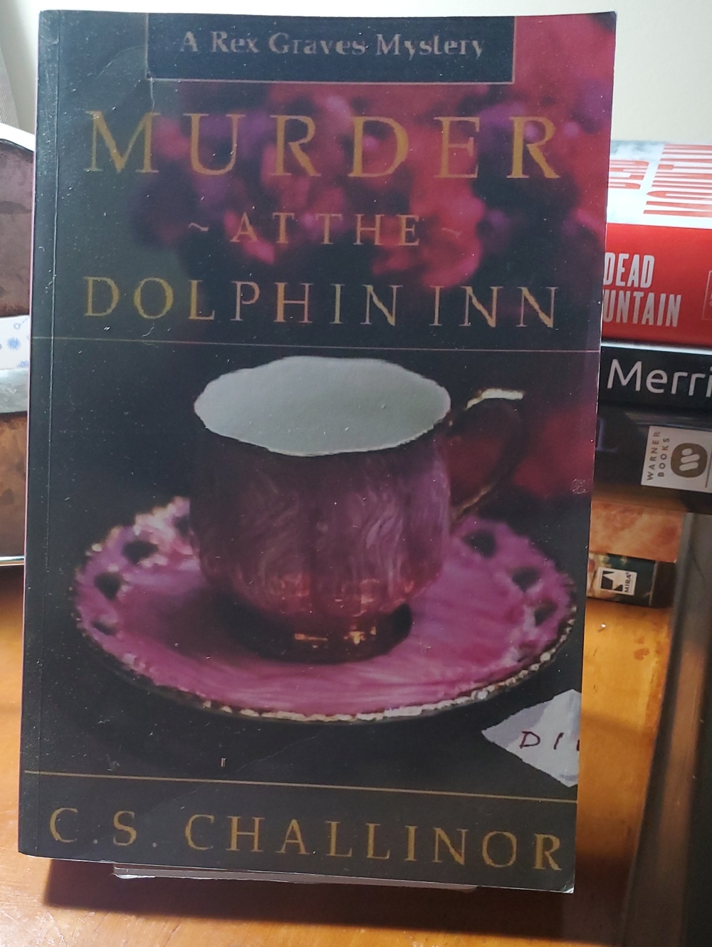 LARGE PRINT 'Murder at the Dolphin Inn' - Purple Cover